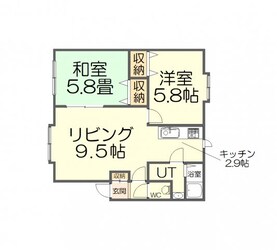 PLAZA IN（プラザイン）花川 A棟の物件間取画像